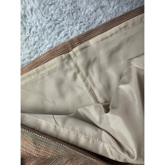 Ann Taylor Loft Womens Woven Mini Skirt Sz 14 Brown Multi-Color Side Zipper NWT - Picture 10 of 12
